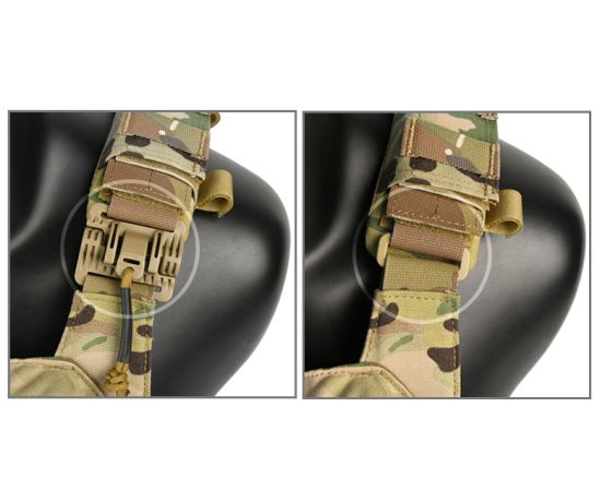 Жилет тактичний плитоноска Multicam з потрійним підсумком, зображення 8