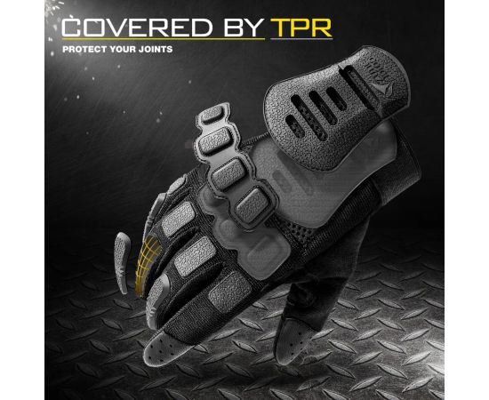 Рукавиці тактичні Zag-2 Black, Розмір: M, зображення 4