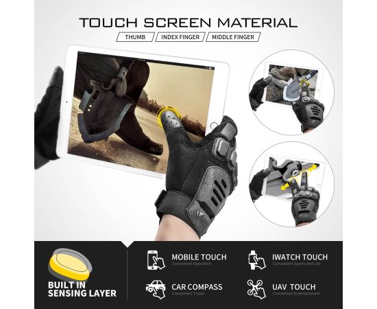 Рукавиці тактичні Zag-2 Black, Розмір: M, зображення 7