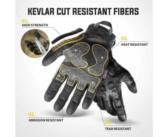 Перчатки тактические Zag-6 Black, Размер: L, фото 2