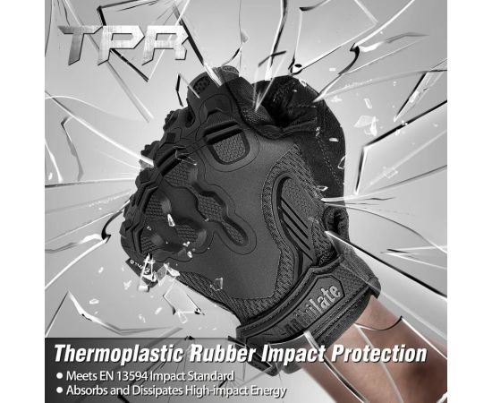 Перчатки тактические Zag-6 Black, Размер: S, фото 3