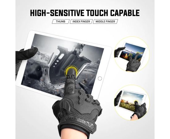 Перчатки тактические Zag-6 Black, Размер: S, фото 5