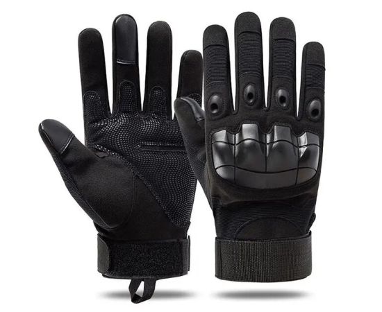 Тактические перчатки черные Zag-7 Black, Размер: S, фото 2