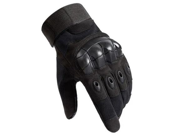 Тактические перчатки черные Zag-7 Black, Размер: S