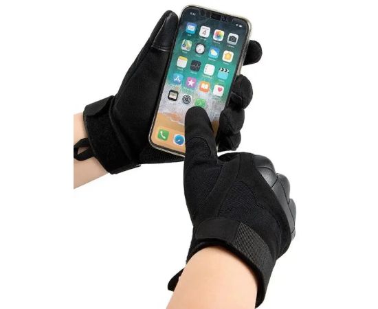 Тактические перчатки черные Zag-7 Black, Размер: L, фото 3