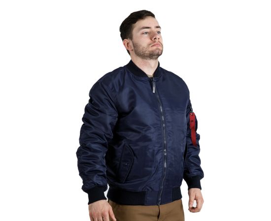 Демісезонна чоловіча темно-синя куртка MA-1 Gen 2 Navy, Розмір: 52-54 (L), зображення 6