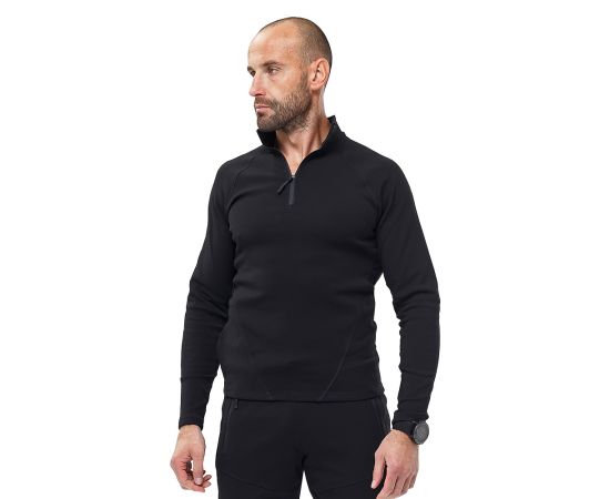 Спортивна кофта чоловіча чорна бавовна Sporter Gen 3 Black, Розмір: 44-46 (S)