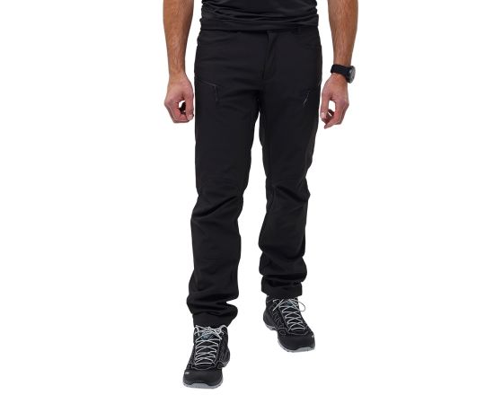 Мужские брюки черные Soft Shell Spartan Black, Размер брюк / рост: 44-46/176, фото 2 Мужские брюки черные Soft Shell Spartan Black, Размер брюк / рост: 44-46/176, фото 2