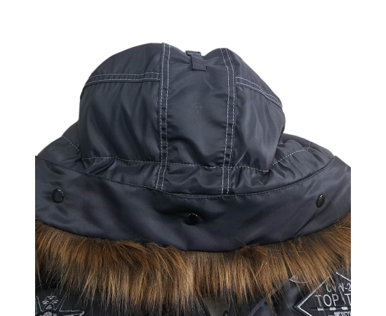 Зимова куртка Аляска чоловіча чорна N-3B Top Gun Black, Розмір: 40-42 (XS), зображення 15 Зимова куртка Аляска чоловіча чорна N-3B Top Gun Black, Розмір: 40-42 (XS), зображення 15