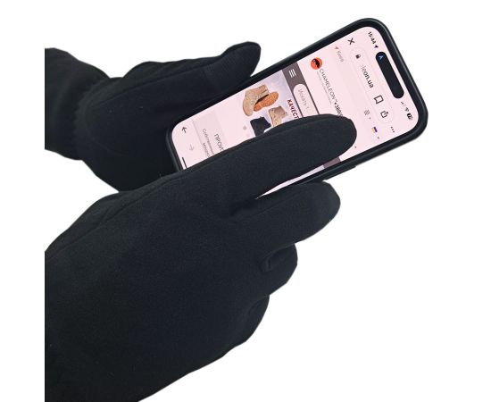 Рукавички флісові Бістрейч Black, зображення 6