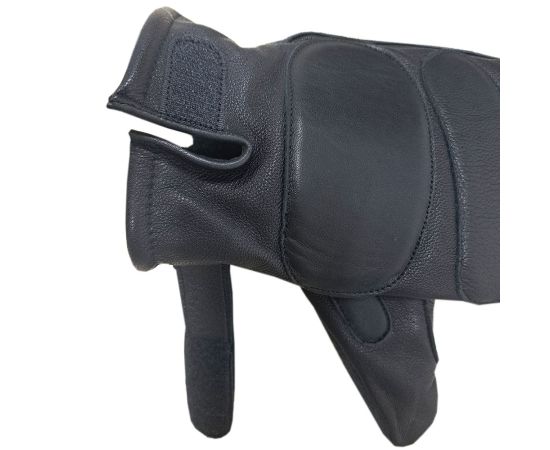 Рукавички шкіряні тактичні утеплені 312Б, зображення 4