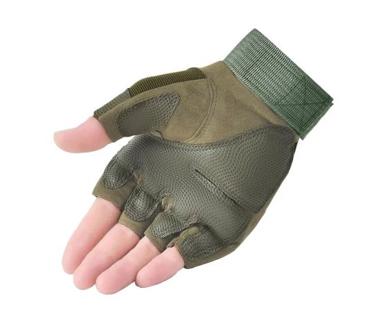 Тактические беспалые перчатки Olive 136, фото 2