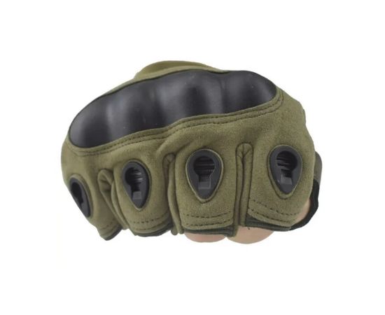 Тактические беспалые перчатки Olive 136, фото 3