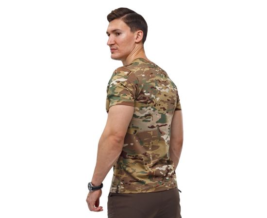 Тактична військова футболка чоловіча Cross Multicam, Розмір: 56-58 (XL), зображення 3