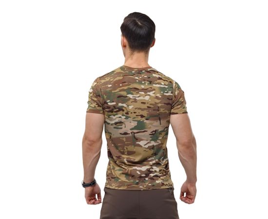Тактична військова футболка чоловіча Cross Multicam, Розмір: 52-54 (L), зображення 4