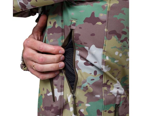 Демисезонная мужская куртка для охоты Soft Shell Spartan Util Cam, Розмір: 44-46 (S), зображення 21