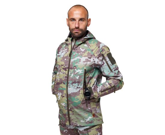 Демисезонная мужская куртка для охоты Soft Shell Spartan Util Cam, Розмір: 44-46 (S), зображення 3