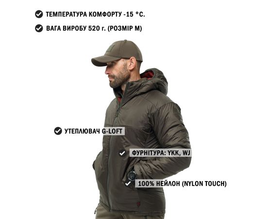 Чоловіча куртка олива Dufour Olive, Розмір: 62-60 (XXL), зображення 2 Чоловіча куртка олива Dufour Olive, Розмір: 62-60 (XXL), зображення 2