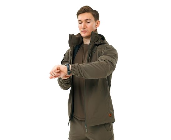 Куртка-ветровка мужская с капюшоном Breeze Gen 2 Olive, Размер: 56-58 (XL), фото 7