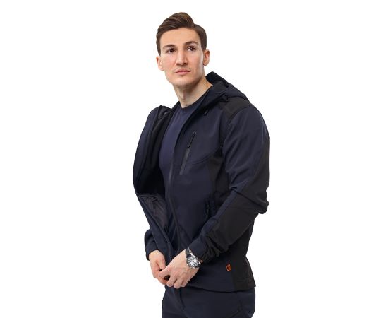 Куртка Soft Shell Predator Navy/Black, Розмір: 44-46 (S), зображення 4