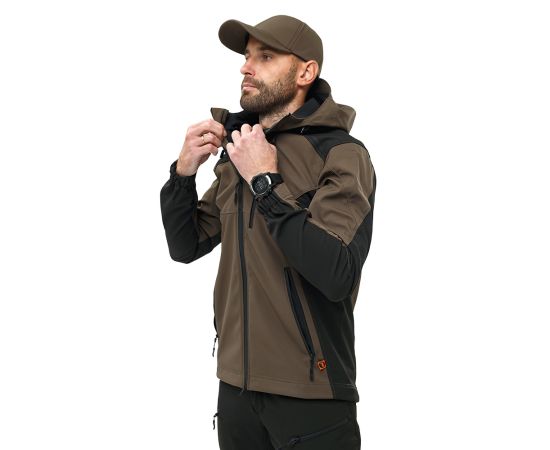 Куртка Soft Shell Predator Olive/Black, Розмір: 56-58 (XL), зображення 4 Куртка Soft Shell Predator Olive/Black, Розмір: 56-58 (XL), зображення 4