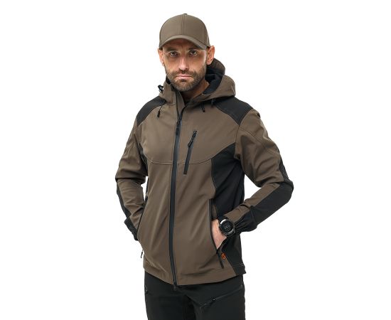Куртка Soft Shell Predator Olive/Black, Розмір: 56-58 (XL), зображення 3 Куртка Soft Shell Predator Olive/Black, Розмір: 56-58 (XL), зображення 3