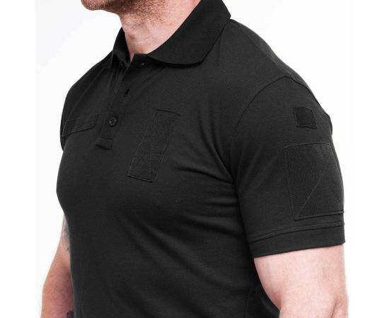 Футболка тактическая Polo Black, Размер: 48-50 (M), фото 7