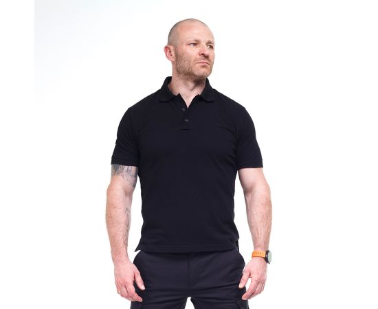 Черная мужская футболка Polo Serious, Размер: 60-62 (XXL), фото 2