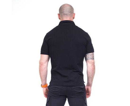 Черная мужская футболка Polo Serious, Размер: 60-62 (XXL), фото 5