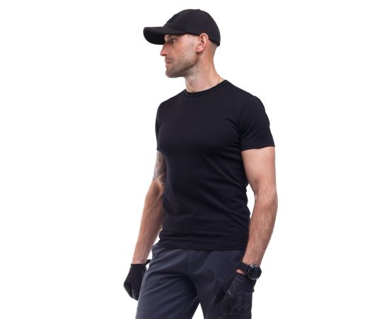 Футболка чоловіча чорна Jersey Black, Розмір: 48-50 (M), зображення 3