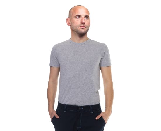 Футболка сіра чоловіча Jersey Light Gray, Розмір: 48-50 (M), зображення 2