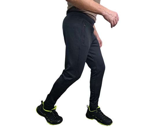 Штани спортивні утеплені Mobile Black з начосом, Розмір брюк: 52-54/182, зображення 9