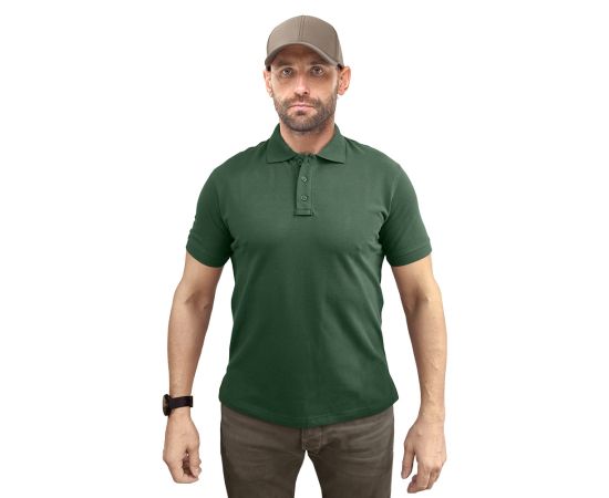 Чоловіча футболка поло олива Serious 100% бавовна, Розмір: 52-54 (L), зображення 2