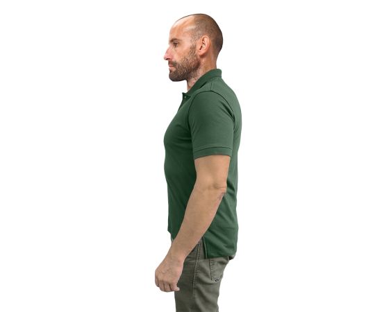 Чоловіча футболка поло олива Serious 100% бавовна, Розмір: 62-60 (XXL), зображення 4