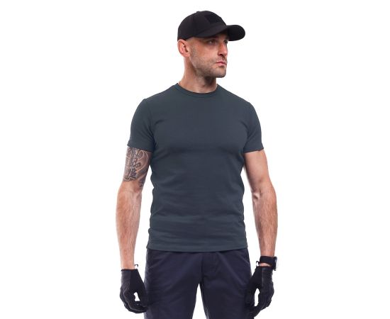 Темно-серая футболка мужская Jersey Grey, Размер: 40-42 (XS)