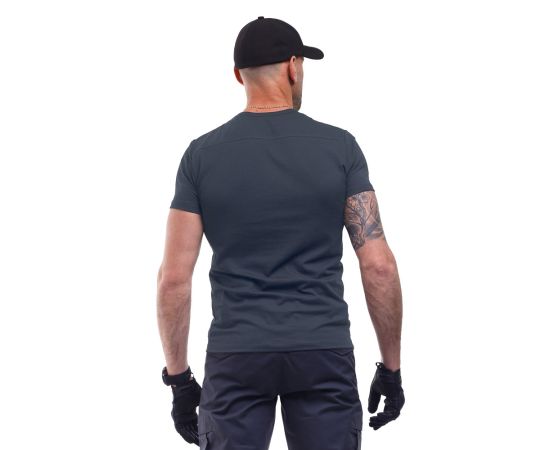 Темно-сіра футболка чоловіча Jersey Grey, Розмір: 62-60 (XXL), зображення 5