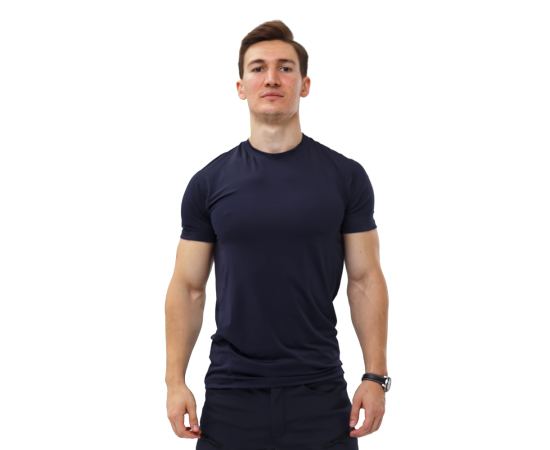 Темно-синя футболка чоловіча Crossfit Flex Navy, Розмір: 52-54 (L), зображення 2