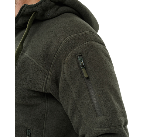 Чоловіча флісова кофта з капюшоном Viking olive, Розмір: 52-54 (L), зображення 6 Чоловіча флісова кофта з капюшоном Viking olive, Розмір: 52-54 (L), зображення 6