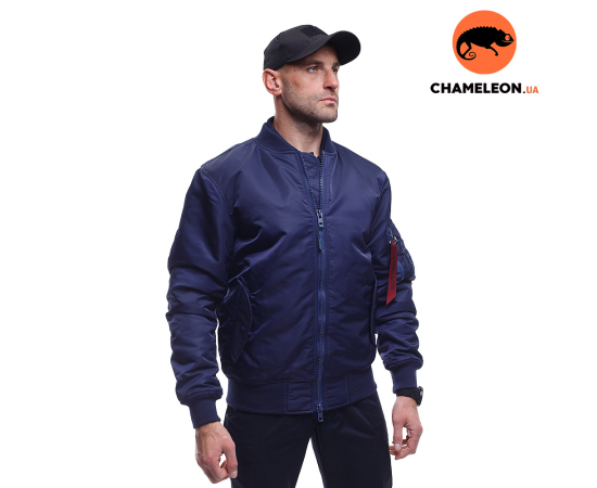 Демісезонна чоловіча темно-синя куртка MA-1 Gen 2 Navy, Розмір: 56-58 (XL)