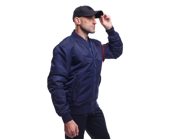 Демісезонна чоловіча темно-синя куртка MA-1 Gen 2 Navy, Розмір: 52-54 (L), зображення 2