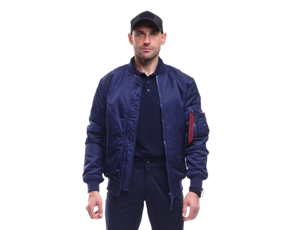 Демісезонна чоловіча темно-синя куртка MA-1 Gen 2 Navy, Розмір: 52-54 (L), зображення 3