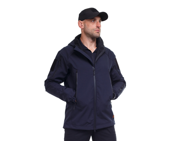 Демісезонна чоловіча куртка Soft Shell Spartan Navy, Розмір: 62-60 (XXL), зображення 3 Демісезонна чоловіча куртка Soft Shell Spartan Navy, Розмір: 62-60 (XXL), зображення 3
