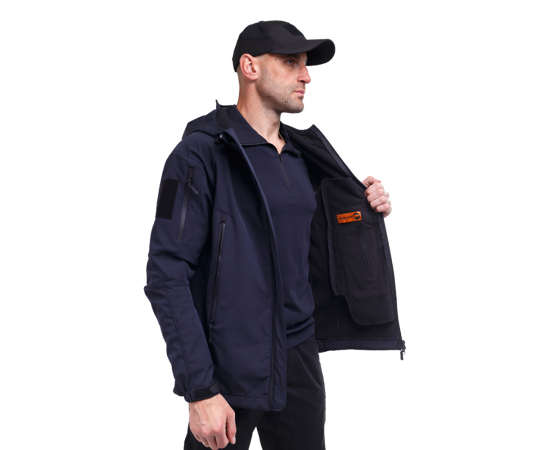 Демісезонна чоловіча куртка Soft Shell Spartan Navy, Розмір: 44-46 (S), зображення 8 Демісезонна чоловіча куртка Soft Shell Spartan Navy, Розмір: 44-46 (S), зображення 8