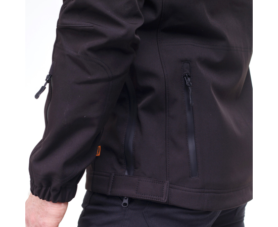 Тактическая куртка Soft Shell Spartan Police Black черная с капюшоном, Размер: 48-50 (M), фото 20 Тактическая куртка Soft Shell Spartan Police Black черная с капюшоном, Размер: 48-50 (M), фото 20