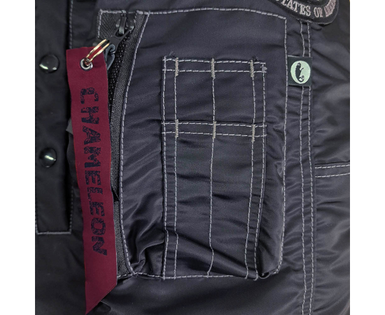 Зимова куртка Аляска чоловіча чорна N-3B Top Gun Black, Розмір: 52-54 (L), зображення 22