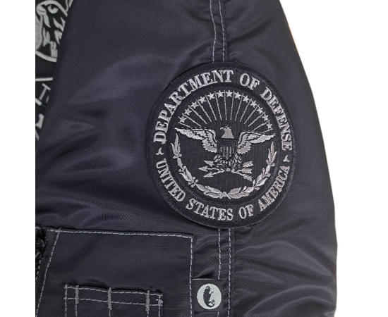 Зимова куртка Аляска чоловіча чорна N-3B Top Gun Black, Розмір: 56-58 (XL), зображення 23