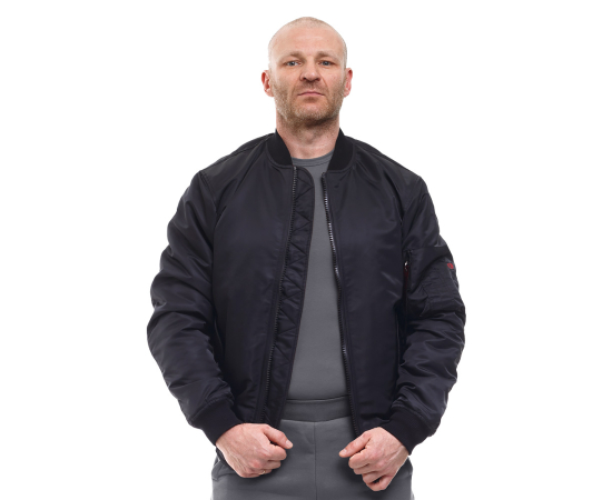 Демісезонна куртка бомбер чоловіча чорна MA-1 Gen 2  Black, Розмір: 56-58 (XL), зображення 2