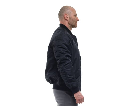 Демісезонна куртка бомбер чоловіча чорна MA-1 Gen 2  Black, Розмір: 56-58 (XL), зображення 3