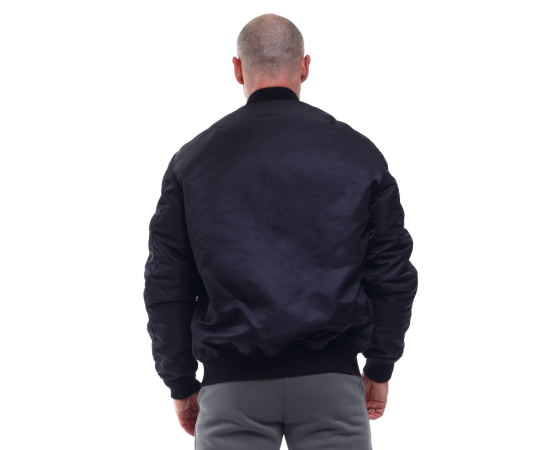 Демісезонна куртка бомбер чоловіча чорна MA-1 Gen 2  Black, Розмір: 64-66 (XXXL), зображення 9