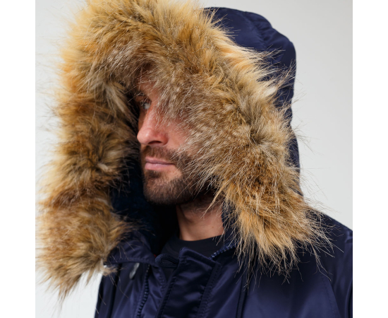 Чоловіча куртка Аляска синя Slim Fit N-3B Navy, Розмір: 48-50 (M), зображення 9